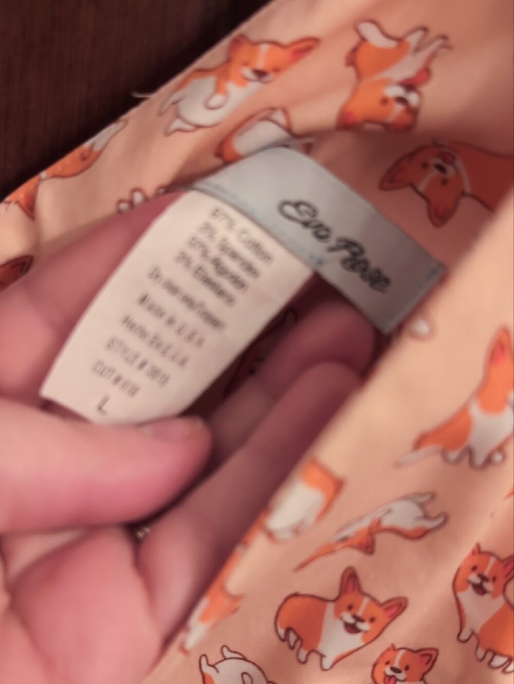 Corgi Print Dress Large NWT - Picture 6 of 7